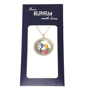 EFFY With Love ~‎ CharmNecklace/Pendant 7 Charms Nautical Locket Celebrity (OPB)
